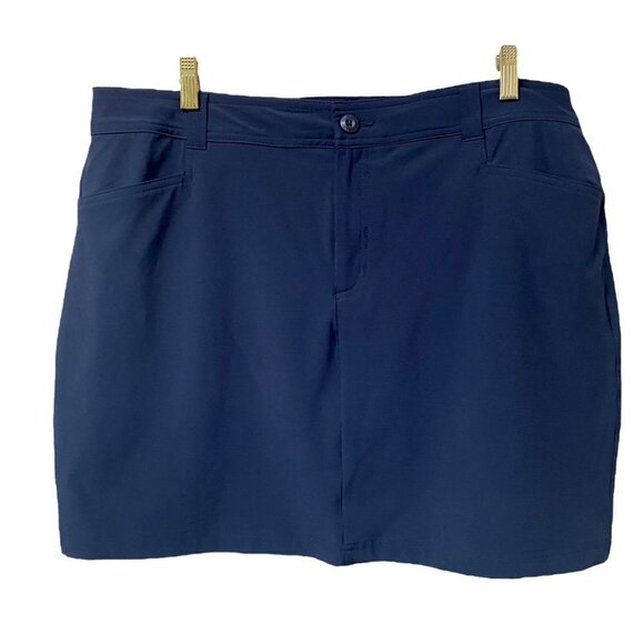 EDDIE BAUER Golf Skirt Size 16 Navy Blue Skort Womens Sportswear - Picture 2 of 10